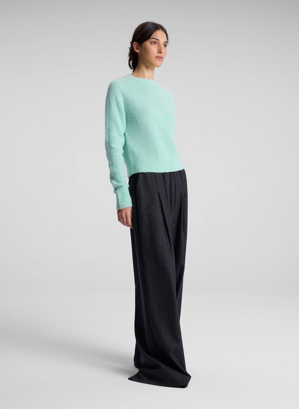 Frankie Wool Cashmere Crew Neck Sweater