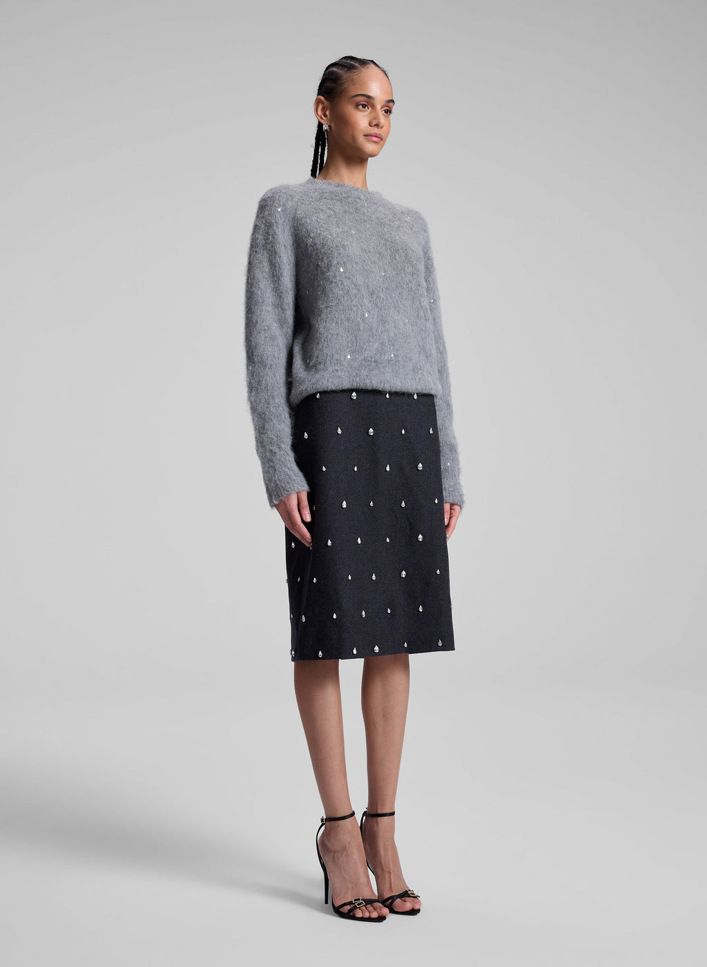 Frankie Wool Cashmere Embellished Sweater
