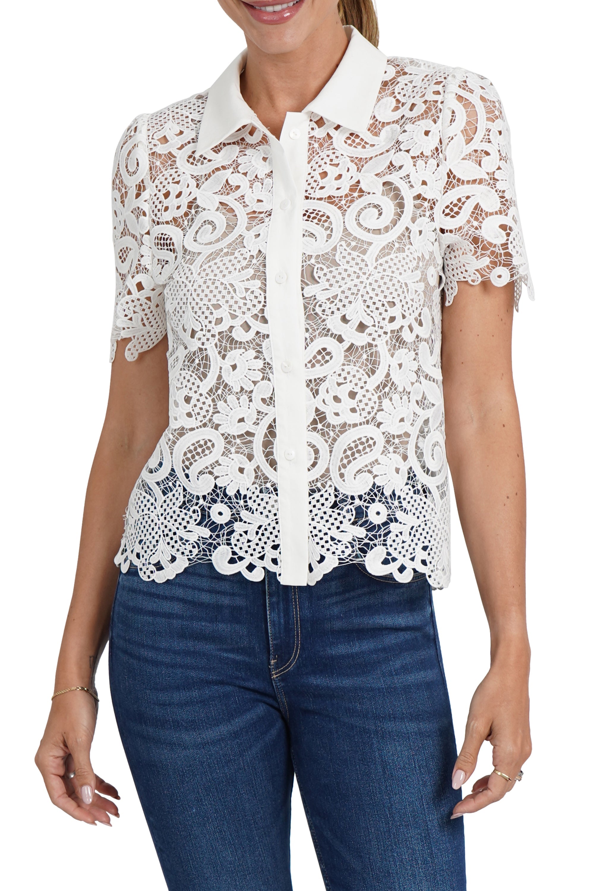 Amy Lace Top