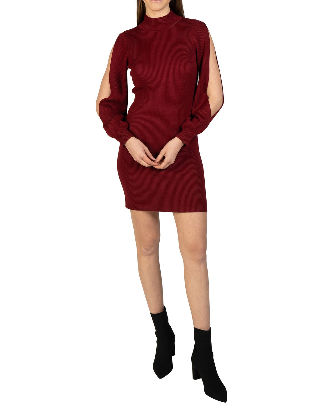 Bubble Sleeve Knit Dress