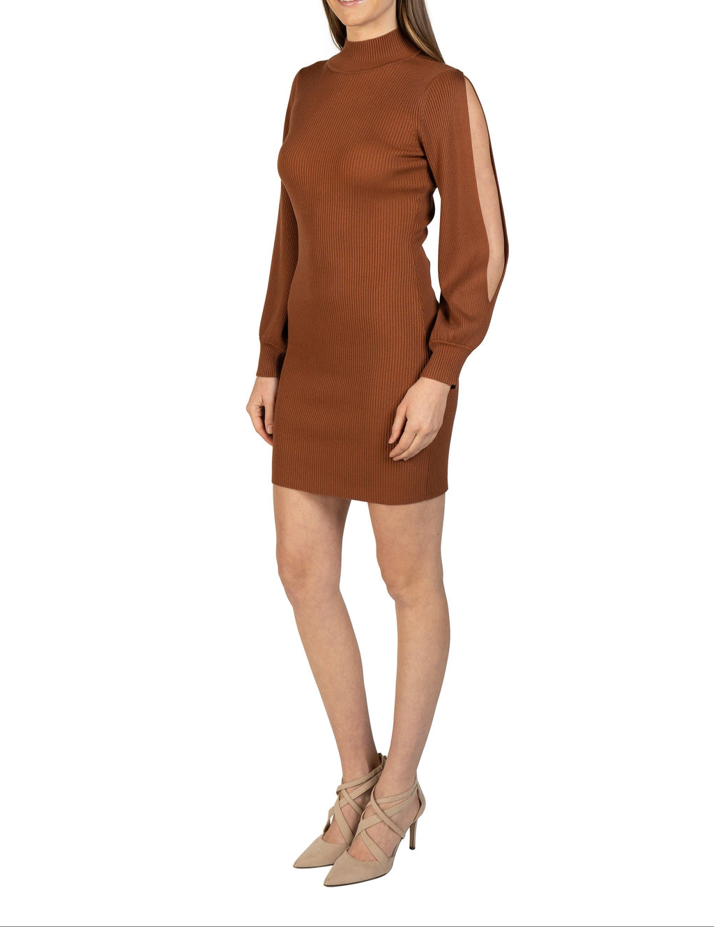 Bubble Sleeve Knit Dress