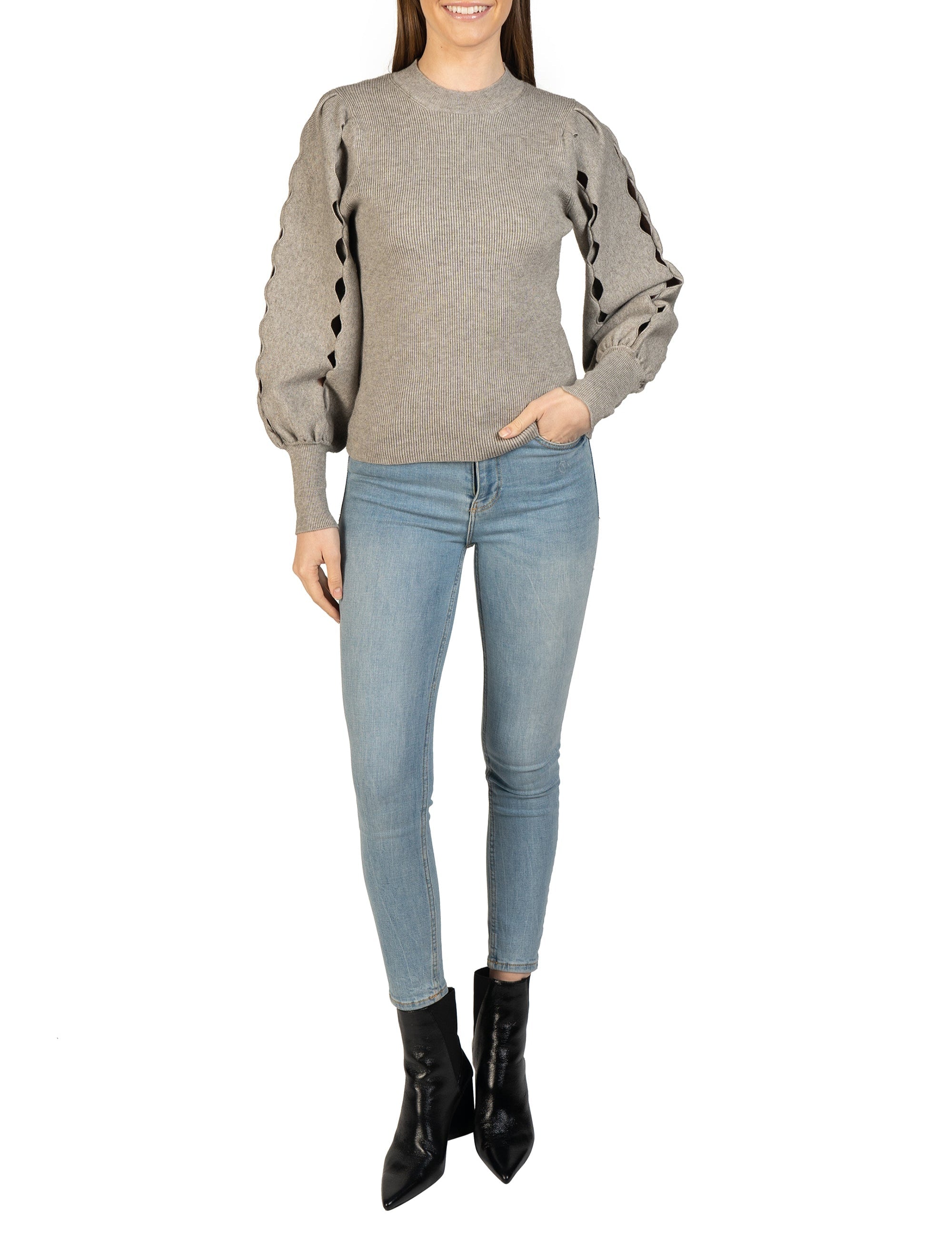 Ophelia Cut Sleeve Sweater