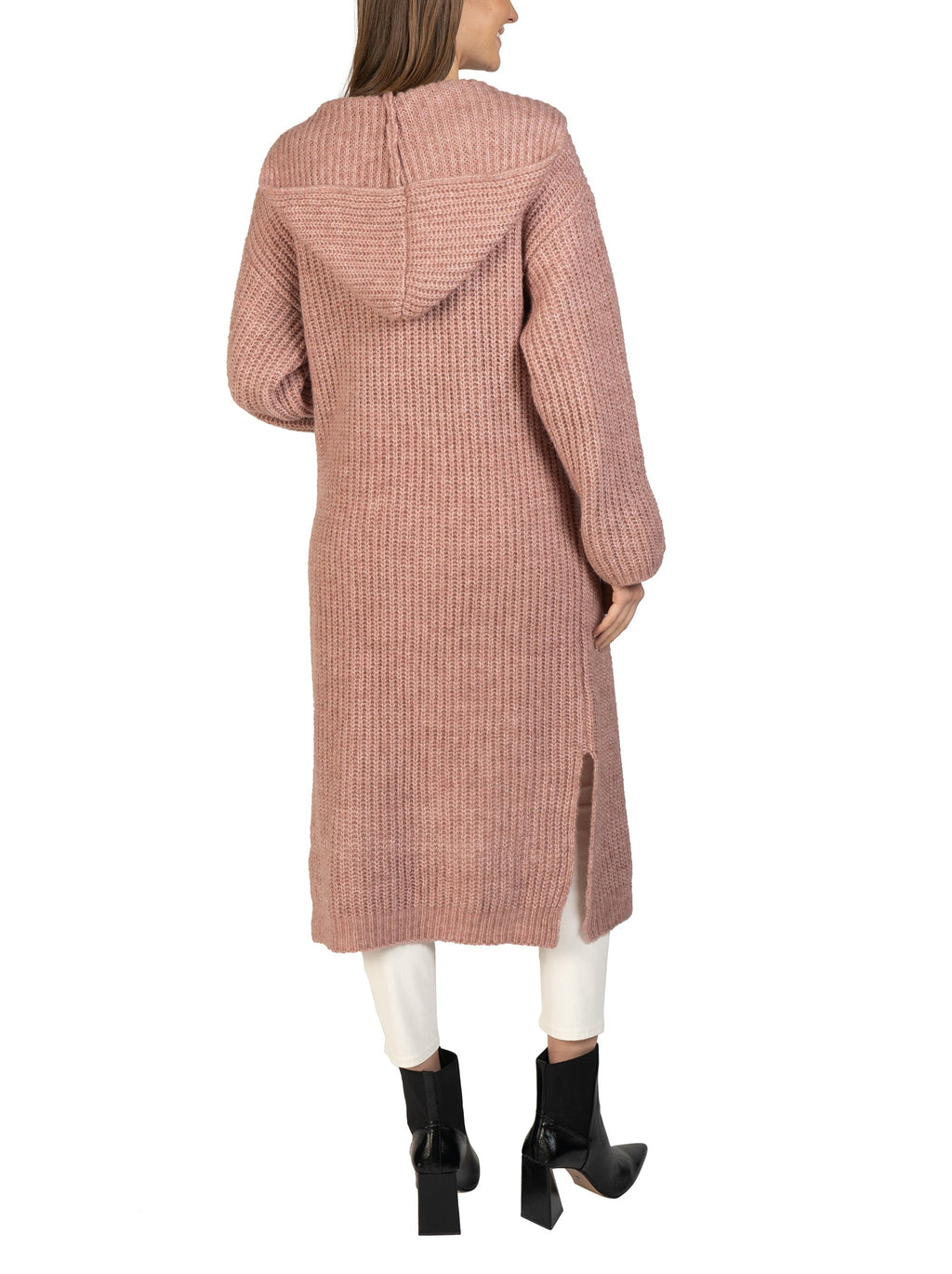 Long Hooded Cardigan