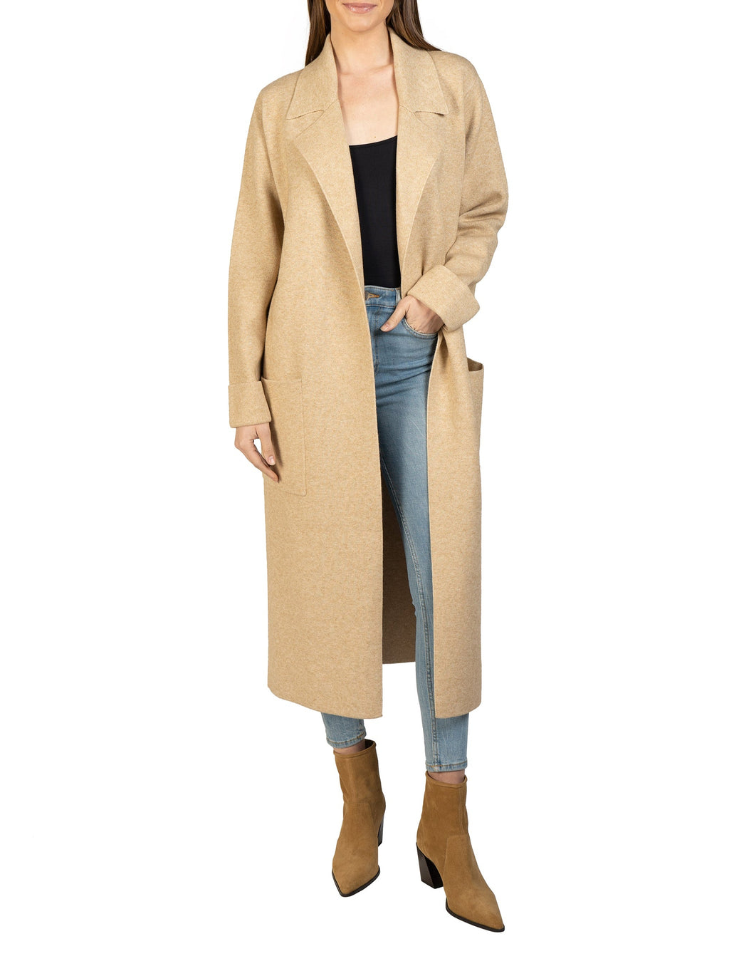 Long Knitted Dressy Cardigan