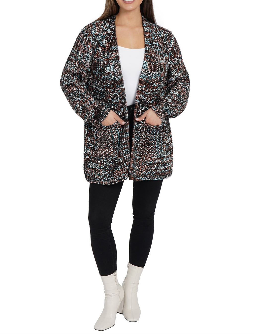 Gloria Open Front Cardigan
