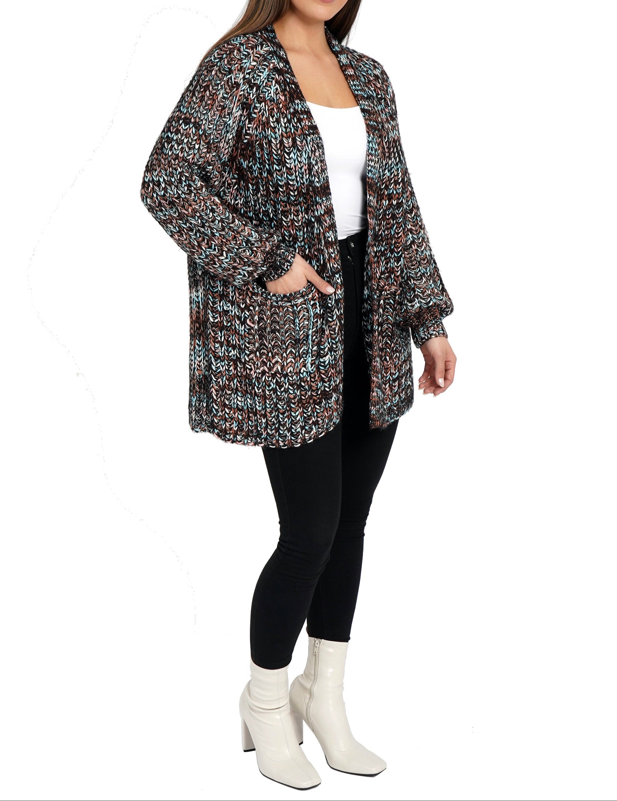 Gloria Open Front Cardigan