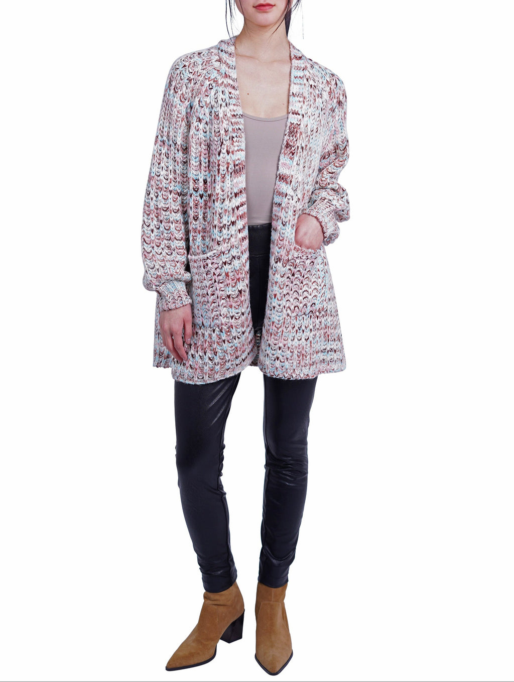 Gloria Open Front Cardigan