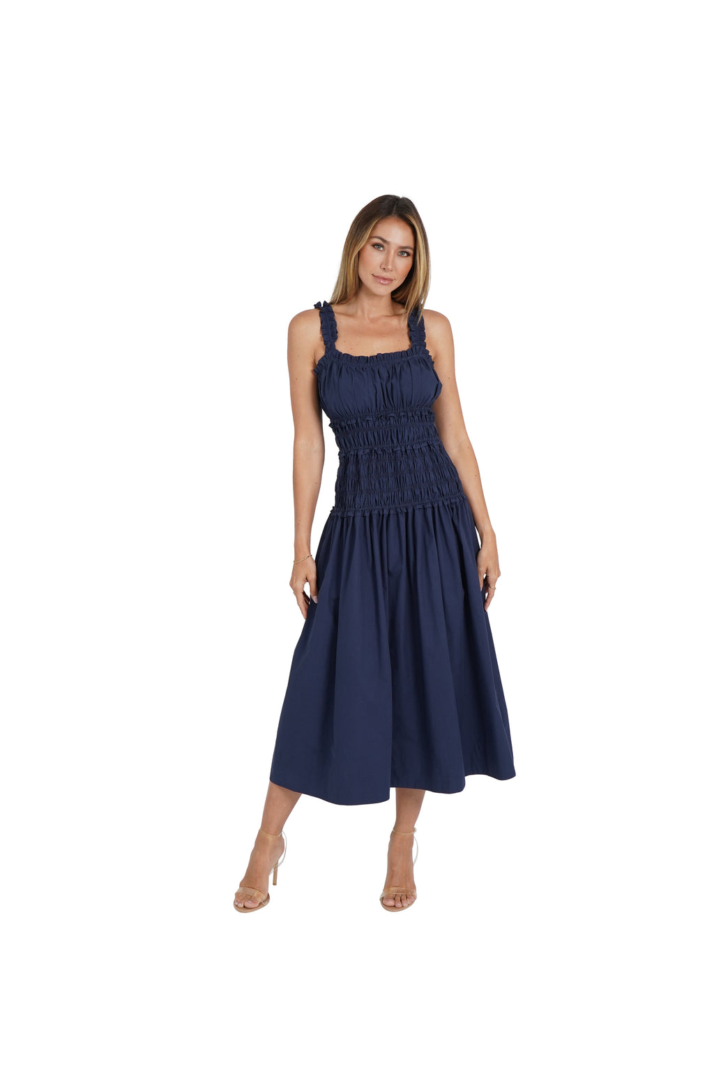 Angie Cotton Milkmaid Dress