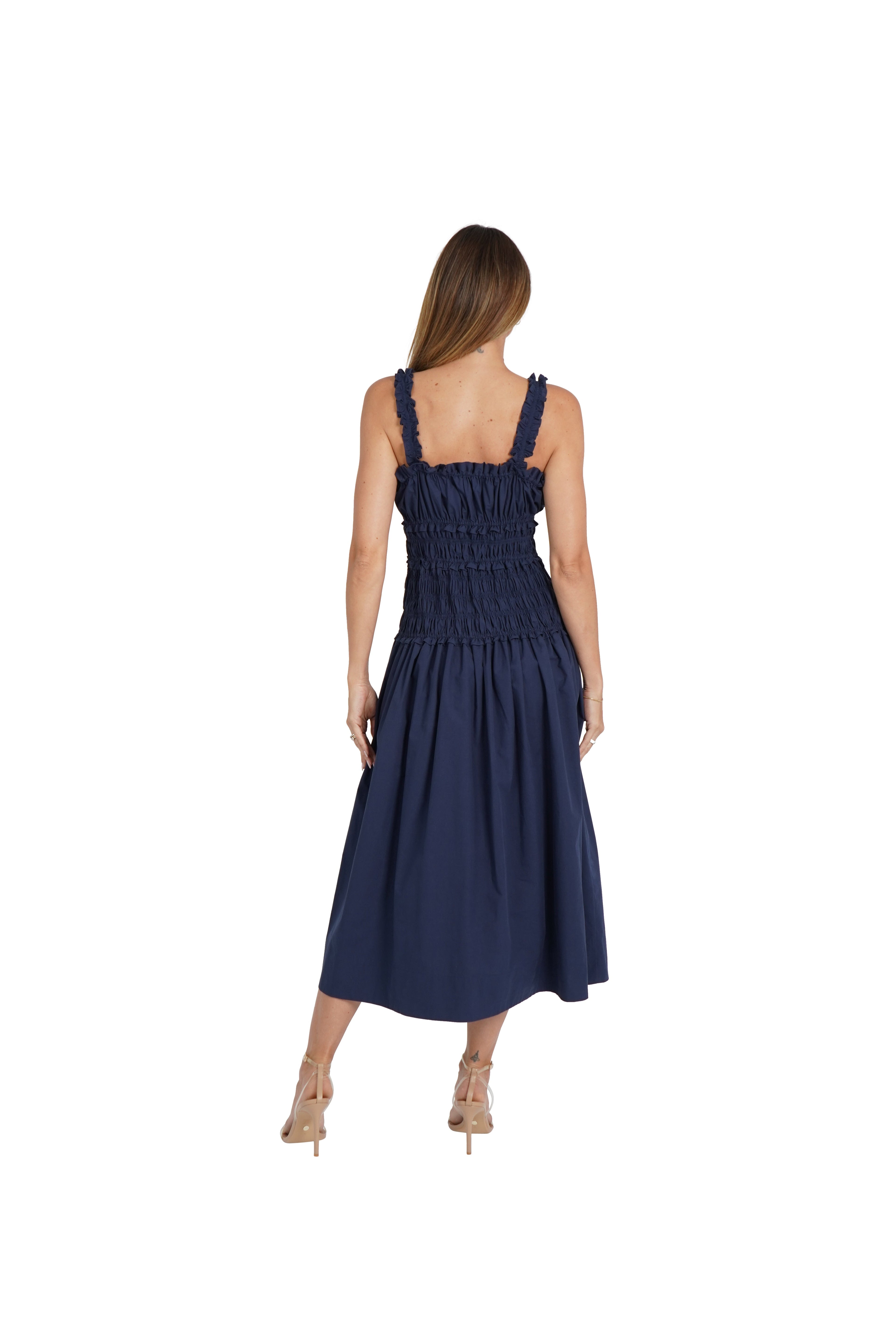 Angie Cotton Milkmaid Dress