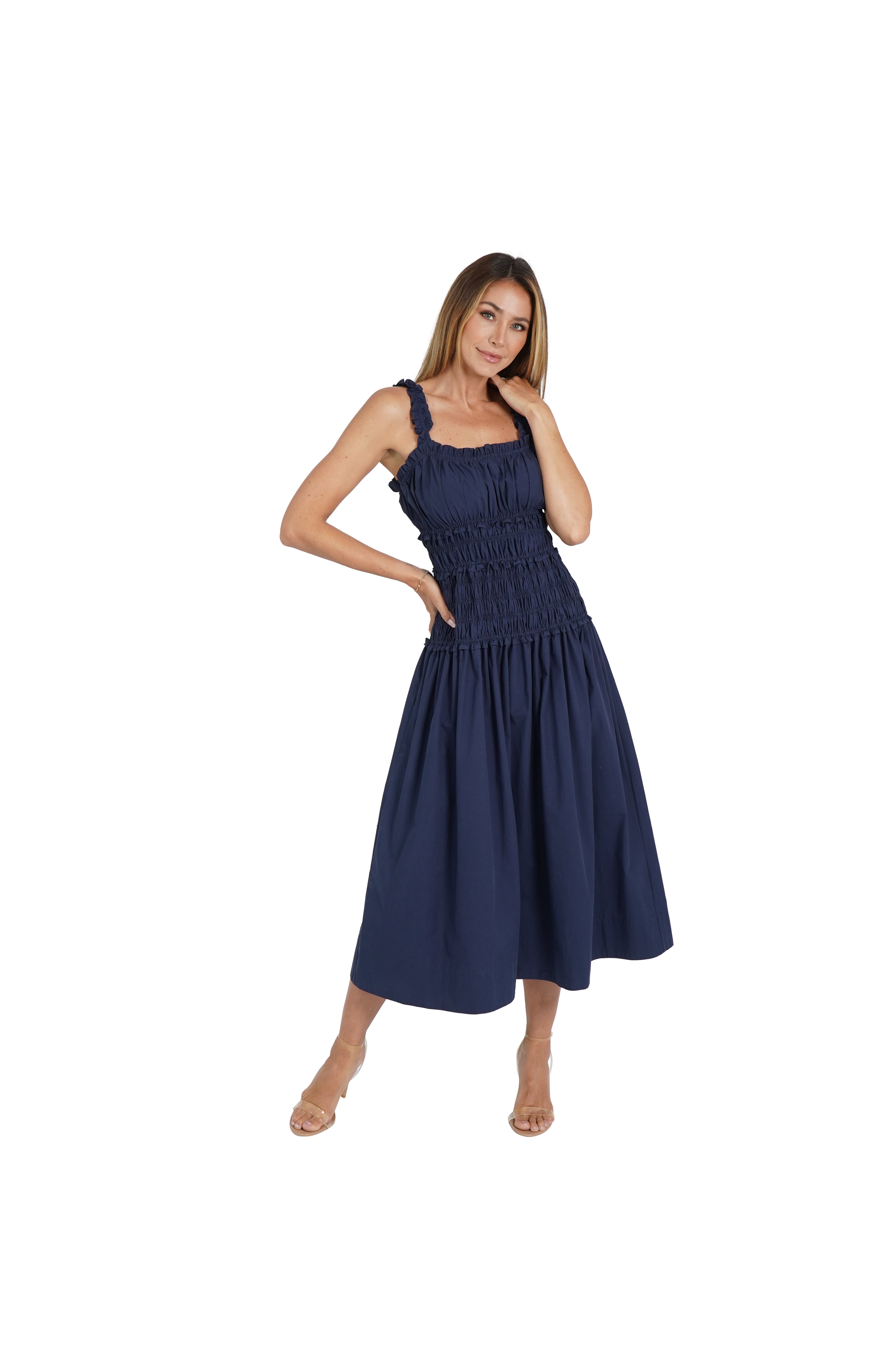 Angie Cotton Milkmaid Dress