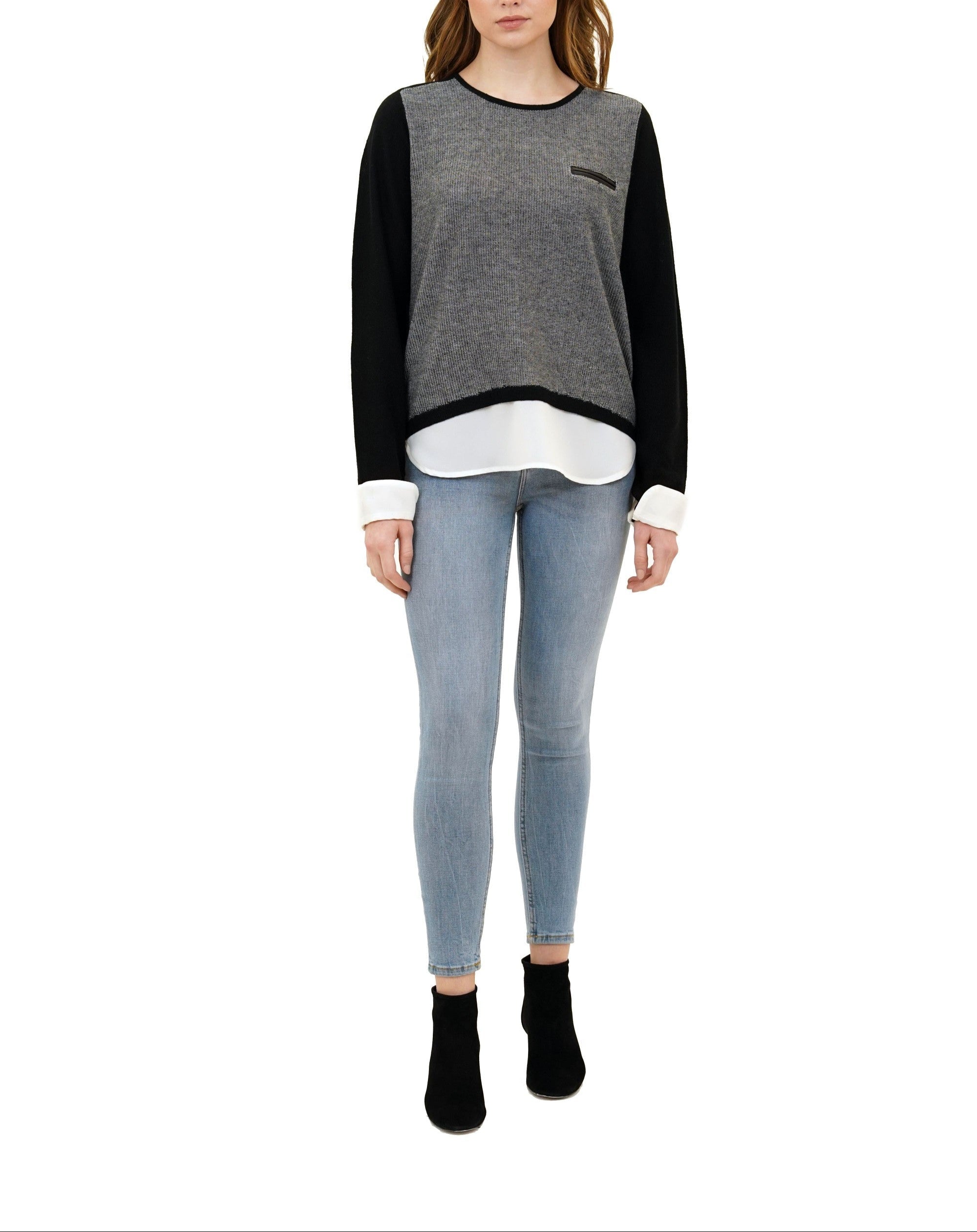 Ann Layered Knit Top