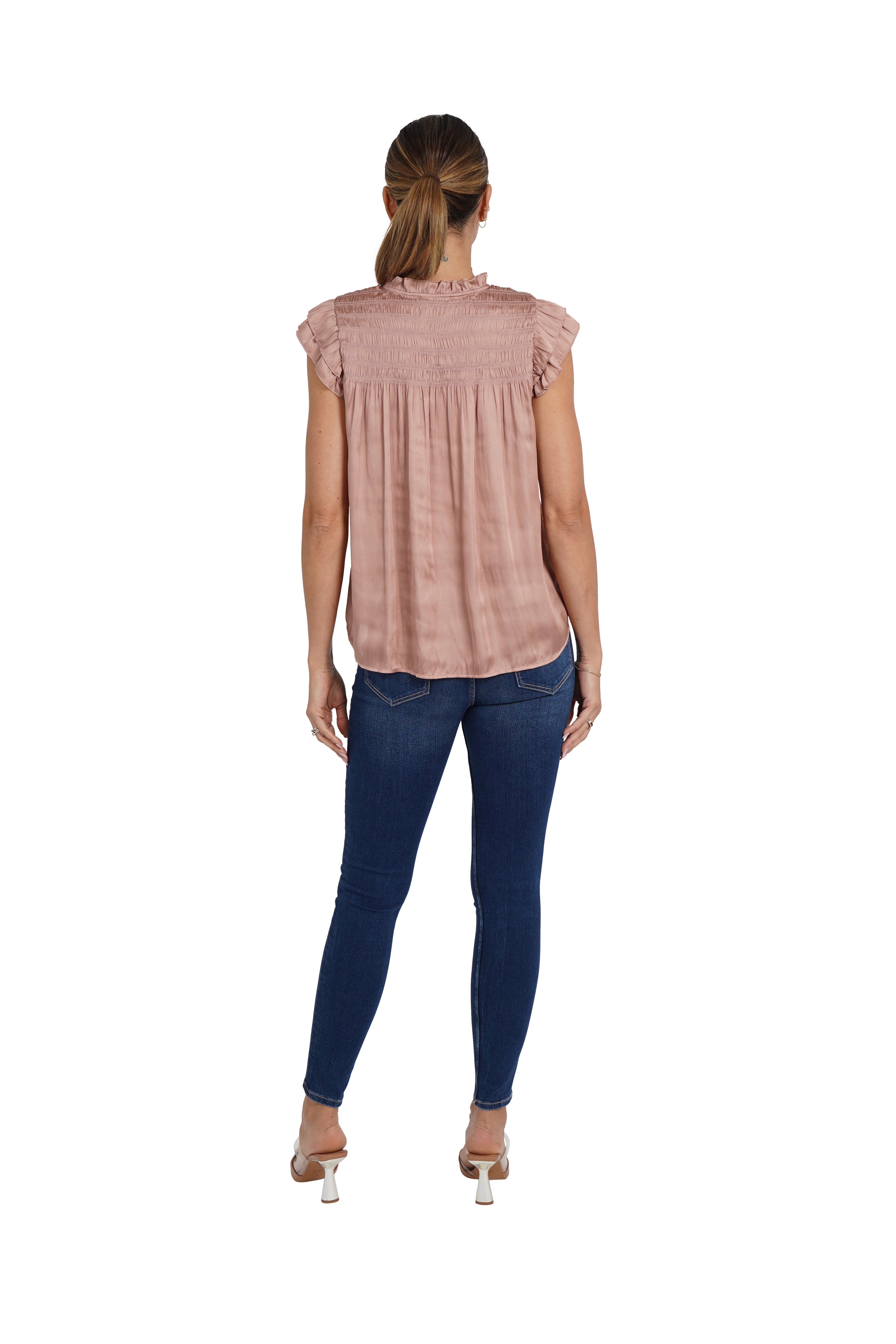 Agatha Ruffle Sleeve Top