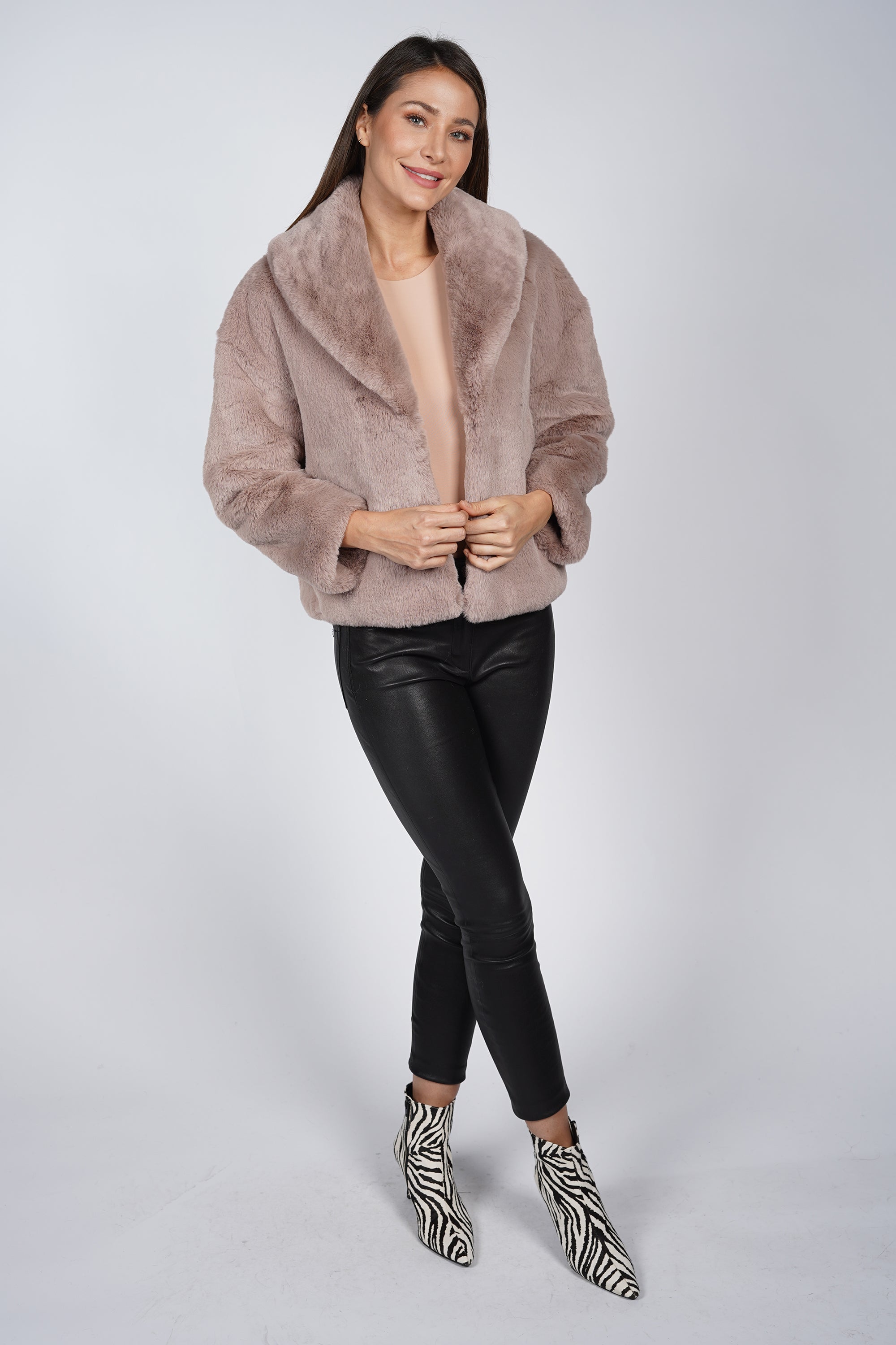 Tammy Faux Fur Cropped Jacket