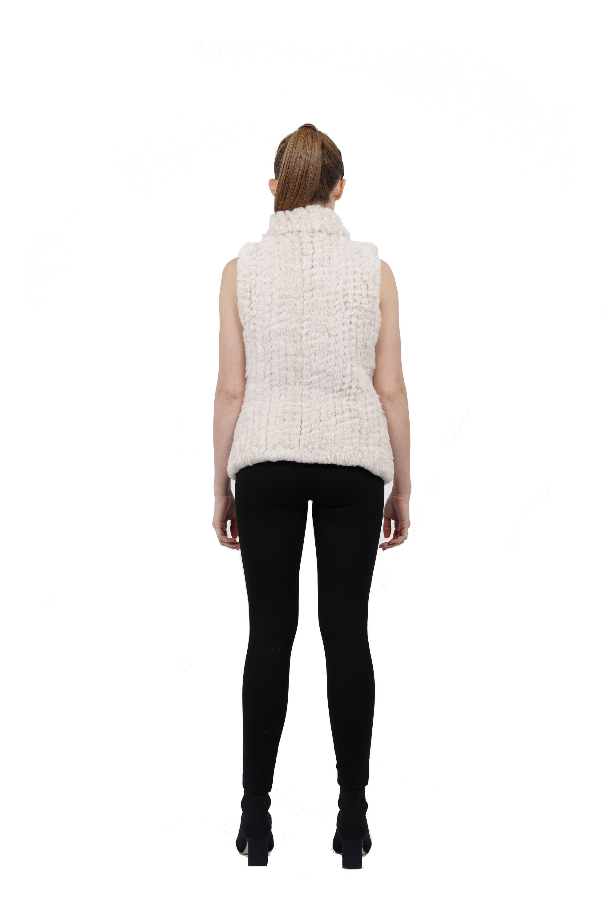 Amy Faux Fur Ultra Plush Texture Vest